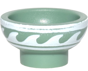 34172pb01 - Minifigure, Utensil Bowl with White Rim and Waves Pattern