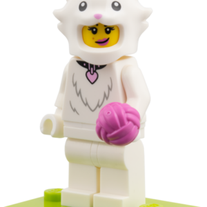 col28-2 - Fluffy Cat Costume Fan, Series 28 (Complete Set with Stand and Accessories)