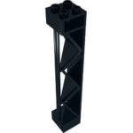 57893 - Support 2 x 2 x 10 Girder Triangular Vertical - Type 2 - Open Side Top, 1 Post & 1 Panel