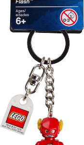 853454 - Flash Key Chain with Lego Logo Tile, Modified 3 x 2 Curved with Hole