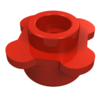 33291 - Plate, Round 1 x 1 with Flower Edge (4 Knobs / Petals)