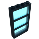 6160c01 - Window 1 x 4 x 6 with 3 Panes with Fixed Trans-Brown Glass