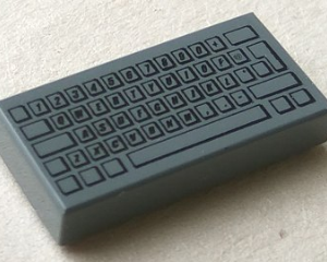 3069pb0030 - Tile 1 x 2 with Computer Keyboard Standard Pattern
