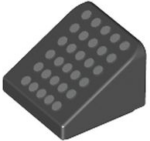 54200pb107 - Slope 30 1 x 1 x 2/3 with 30 Silver Dots Pattern