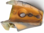 57557pb01 - Bionicle Barraki Carapar Thigh and Shoulder Cover with Marbled Trans-Brown Pattern