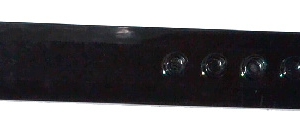 62743pb003 - Plate, Modified 2 x 16 with Angled Side Extensions and Axle Hole (Rotor Blade) with 2 White Stripes Pattern (Sticker) - Set 60034
