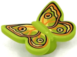 80674pb06 - Butterfly with Stud Holder with Yellow, Orange, and Black Wings Pattern