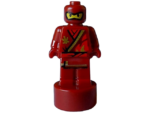 90398pb052 - Minifigure, Utensil Statuette / Trophy with Ninjago Kai with Gold and Red Robe and Ninjago Logogram Letter K Pattern