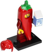 col22-2 - Chili Costume Fan, Series 22 (Complete Set with Stand and Accessories)