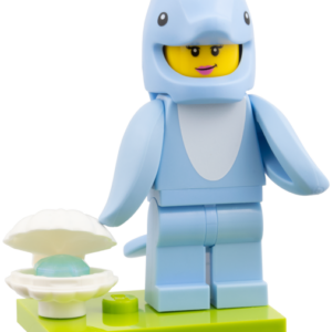 col28-9 - Dolphin Costume Fan, Series 28 (Complete Set with Stand and Accessories)