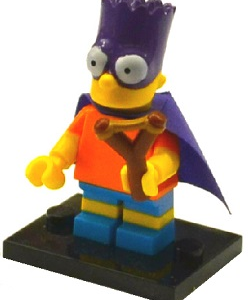 colsim2-5 - Bartman, The Simpsons, Series 2 (Complete Set with Stand and Accessories)