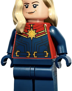 sh0911 - Captain Marvel (Carol Danvers) - Tan Hair over Shoulder